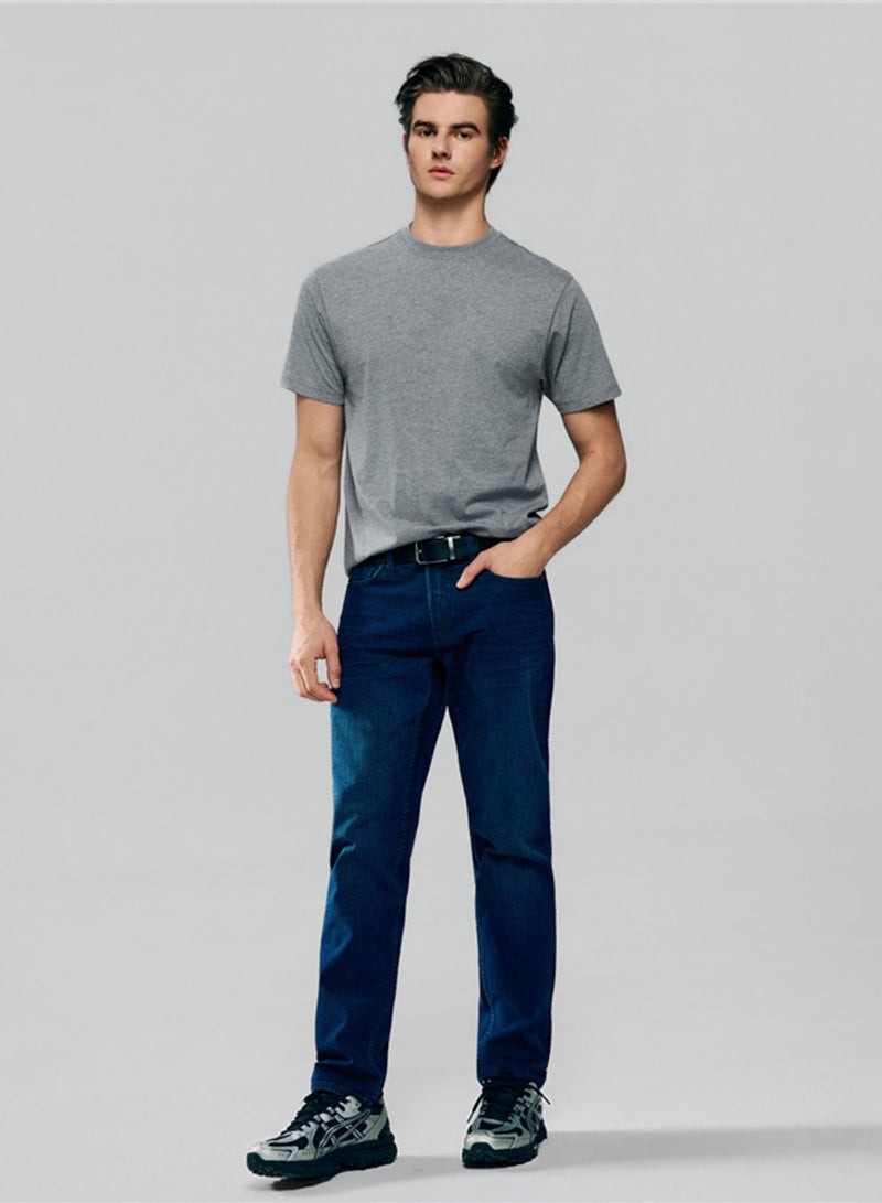 GIORDANO Men’s Slim Fit Cotton Crew Neck Tee - Image 2